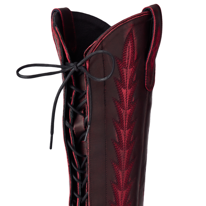 Lexington Knee High Corset - Black Cherry