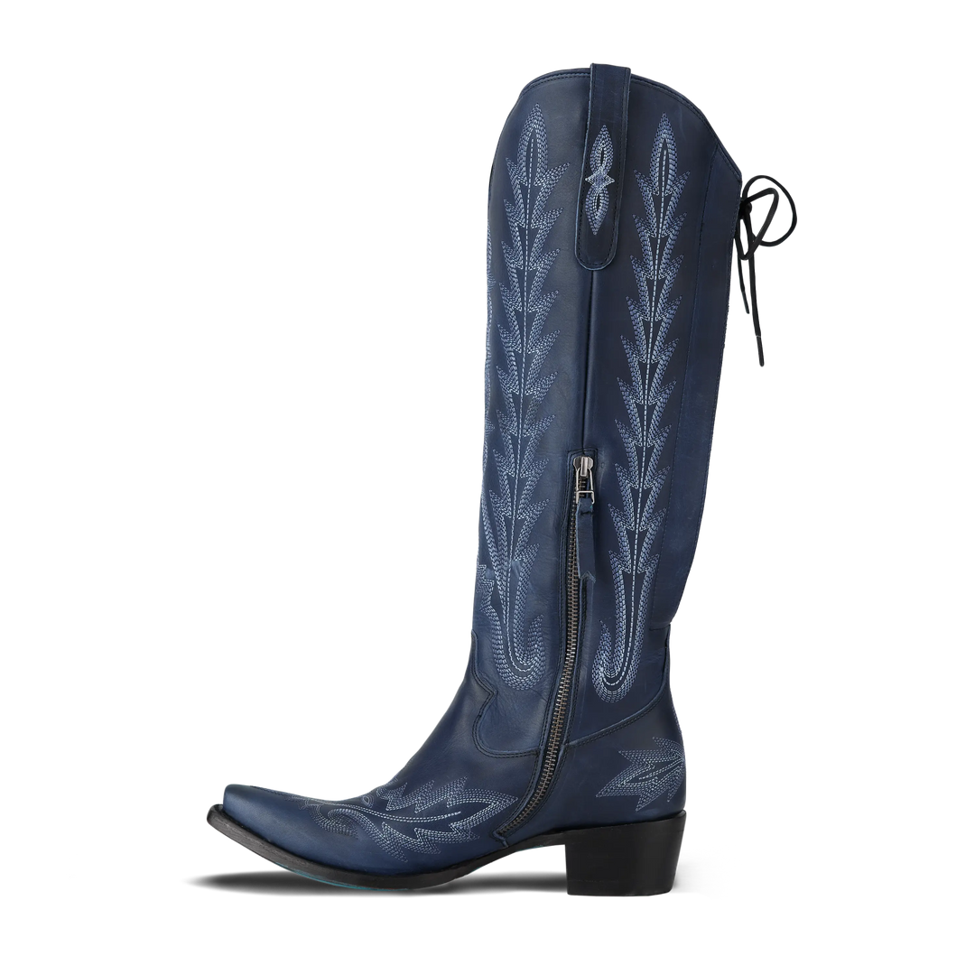 Lexington Knee High Corset - Midnight Navy
