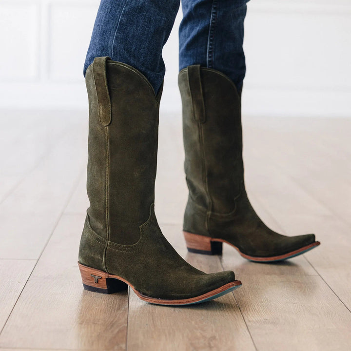 Emma Jane Boot - Olive Suede