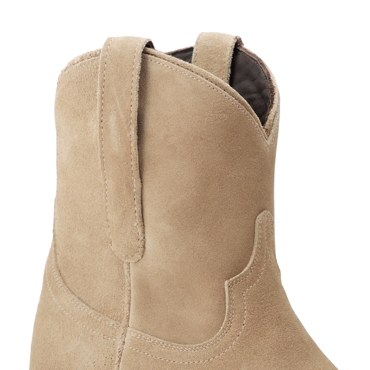 Emma Jane Bootie - Latte Suede