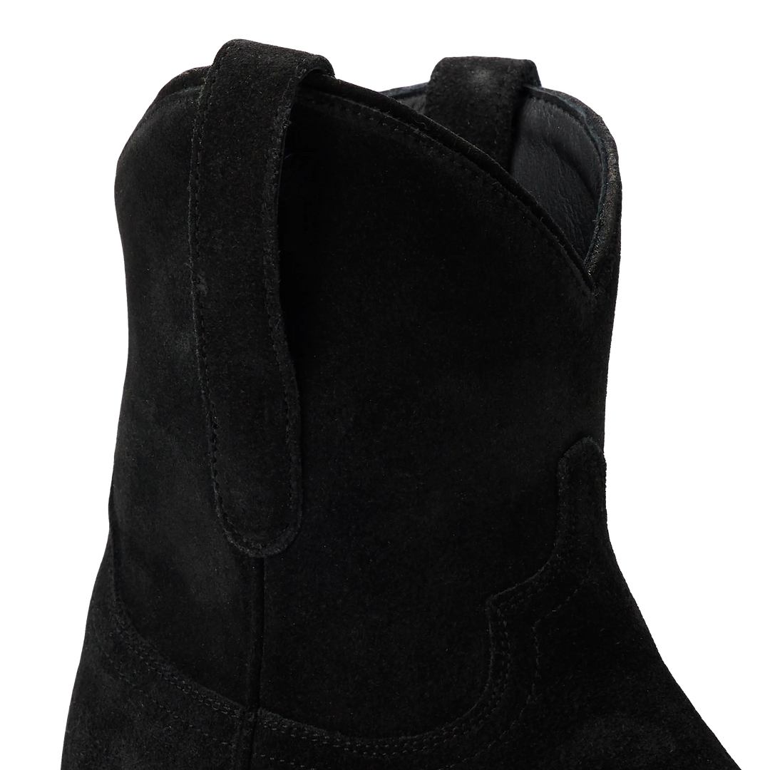 Emma Jane Bootie - Soft Black Suede