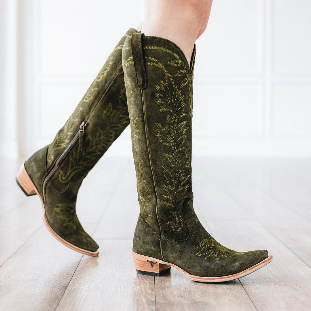 Sandaga Knee High - Olive Suede