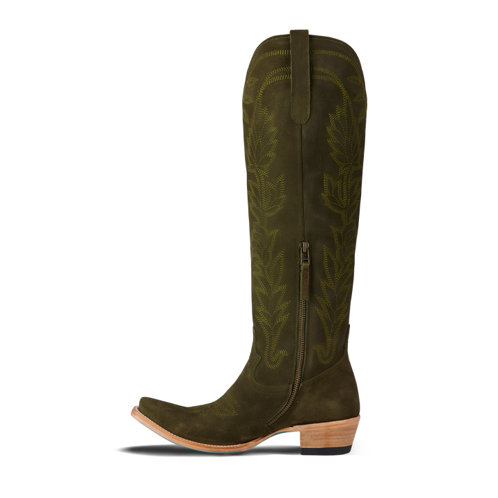 Sandaga Knee High - Olive Suede