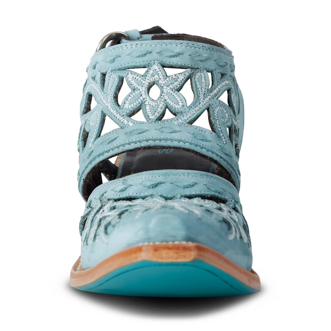 Robin Cut Out Slingback Mule - Powder Blue