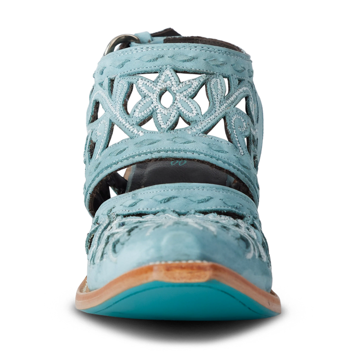 Robin Cut Out Slingback Mule - Powder Blue