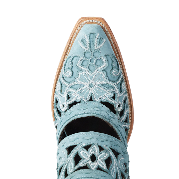 Robin Cut Out Slingback Mule - Powder Blue